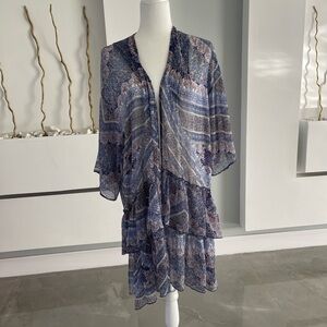 Abercrombie & Fitch Blue and White Patterned Dress